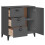 VidaXL vidaXL Sideboard Storage Cupboard Highboard Anthracite Grey Engineered Wood 5
