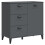 VidaXL vidaXL Sideboard Storage Cupboard Highboard Anthracite Grey Engineered Wood 1