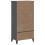 VidaXL vidaXL Bookcase Bookshelf Cabinet Book Rack Anthracite Grey Engineered Wood 8