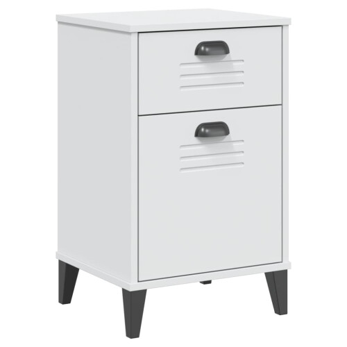 VidaXL vidaXL Bedside Cabinet VIKEN White Engineered Wood
