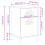 VidaXL vidaXL Bedside Cabinet VIKEN White Engineered Wood 4