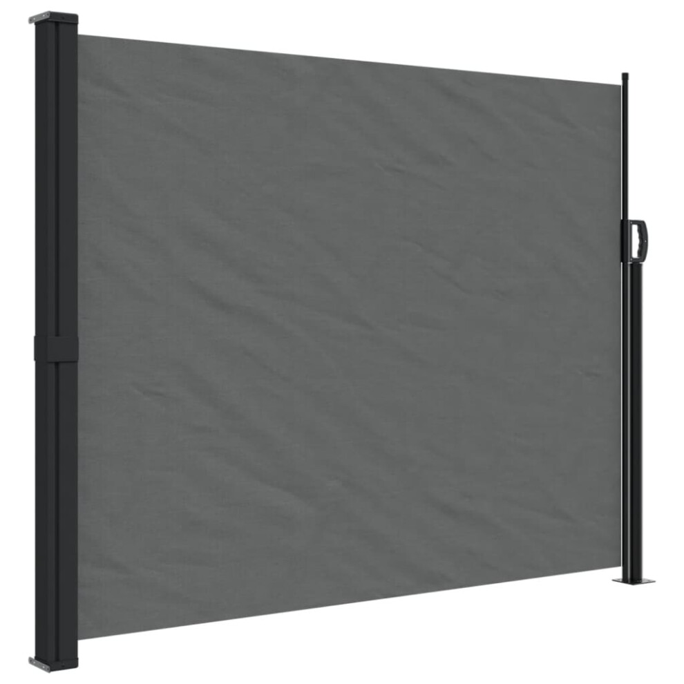 vidaXL Retractable Side Awning Outdoor Privacy Screen Anthracite 160x300 cm