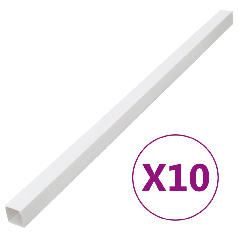 vidaXL Cable Trunking Cable Wire Cover Cable Management 100x60 mm 10 m PVC