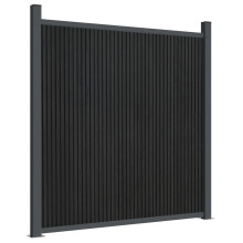vidaXL Zaunelement WPC Grau 180x186 cm