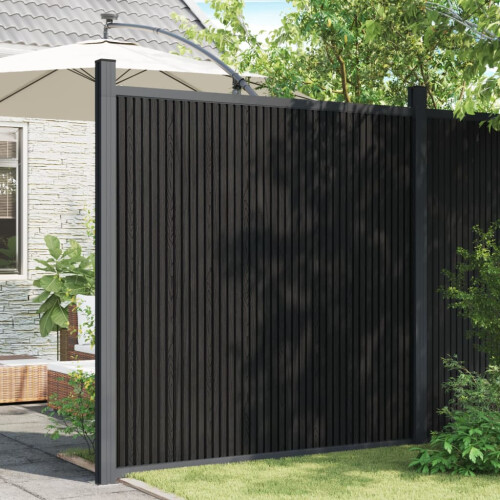 VidaXL vidaXL Zaunelement WPC Grau 180x186 cm 2