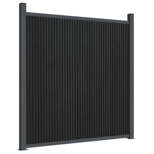 VidaXL vidaXL Zaunelement WPC Grau 180x186 cm 1