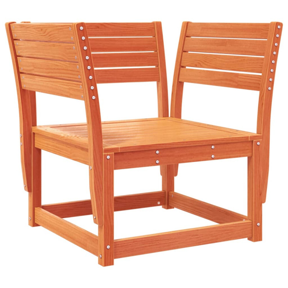 Vidaxl Garden Chair Outdoor Chair Balcony Chair Wax Solid Wood Pine Brown