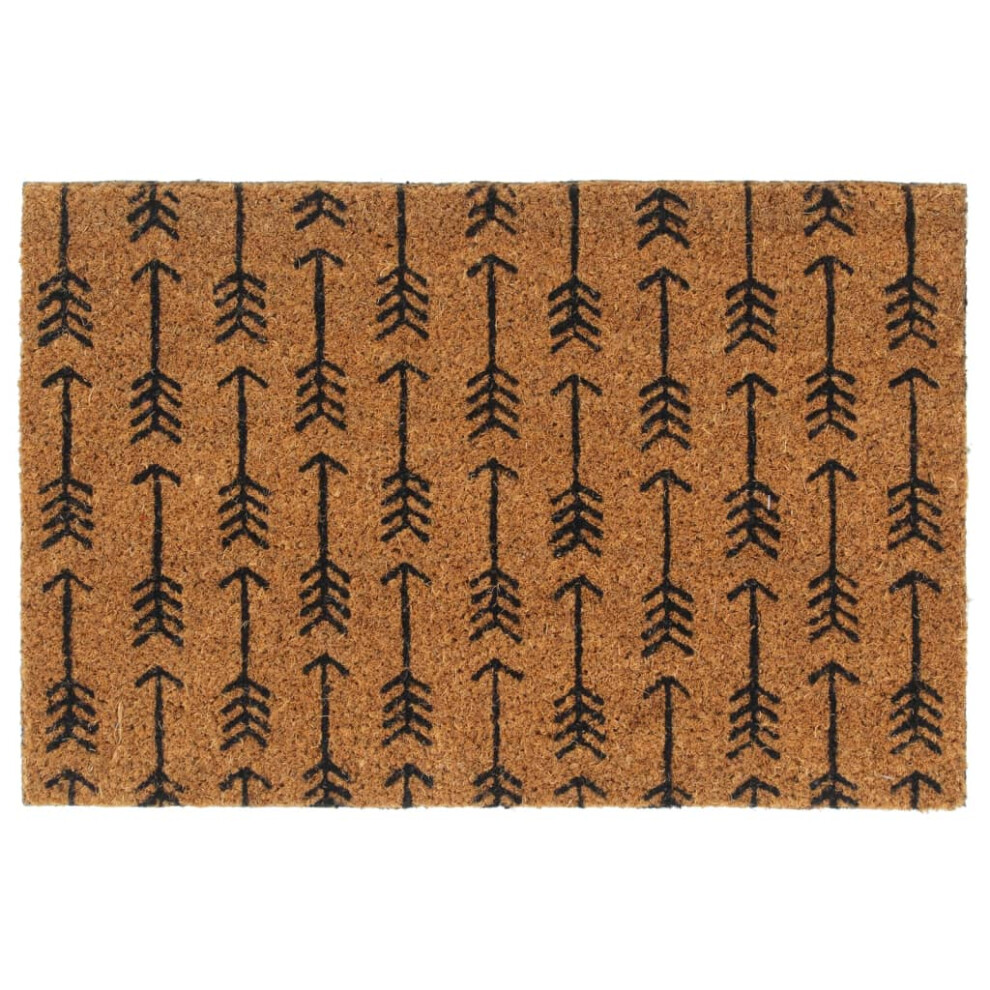 vidaXL Door Mat Floor Mat Outdoor Mat Entrance Doormat Natural Tufted Coir