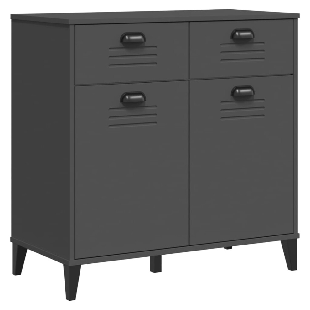 Vidaxl Sideboard Storage Cupboard Highboard Anthracite Grey Engineered Wood