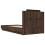VidaXL vidaXL Bed Frame with Headboard Bed Brown Oak Small Single Engineered Wood 6