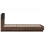 VidaXL vidaXL Bed Frame with Headboard Bed Brown Oak Small Single Engineered Wood 5