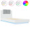 VidaXL vidaXL Bed Frame with Headboard and LED Lights White 75x190 cm Small Single 1