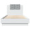 VidaXL vidaXL Bed Frame with Headboard and LED Lights White 75x190 cm Small Single 6