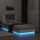 VidaXL vidaXL Bed Frame with Headboard and LED Lights White 75x190 cm Small Single 5