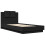 VidaXL vidaXL Bed Frame with Headboard Bed Black 90x190 cm Single Engineered Wood 1