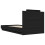 VidaXL vidaXL Bed Frame with Headboard Bed Black 90x190 cm Single Engineered Wood 6