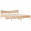 VidaXL vidaXL Bed Frame with Headboard Bed 180x200 cm Super King Solid Wood Pine 2