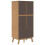 VidaXL vidaXL Wardrobe Closet Clothes Storage Cabinet Cupboard Brown Solid Wood Pine 9
