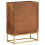 VidaXL vidaXL Kommode 55x30x76 cm Massivholz Mango und Eisen 5