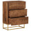 VidaXL vidaXL Kommode 55x30x76 cm Massivholz Mango und Eisen 2