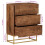 VidaXL vidaXL Kommode 55x30x76 cm Massivholz Mango und Eisen 4