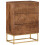 VidaXL vidaXL Kommode 55x30x76 cm Massivholz Mango und Eisen 1