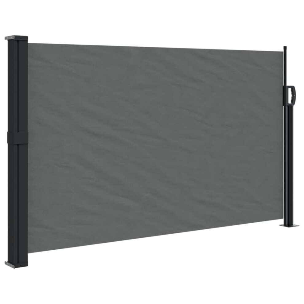 Vidaxl Retractable Side Awning Outdoor Privacy Screen Anthracite 120X600 Cm