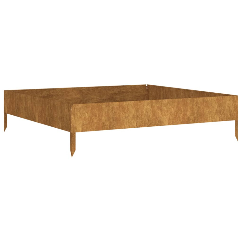 Vidaxl Garden Raised Bed Outdoor Planter Flower Box Planter Pot Corten Steel
