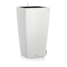 LECHUZA Planter White Outdoor Garden Patio Standing Planter Flower Pot Box
