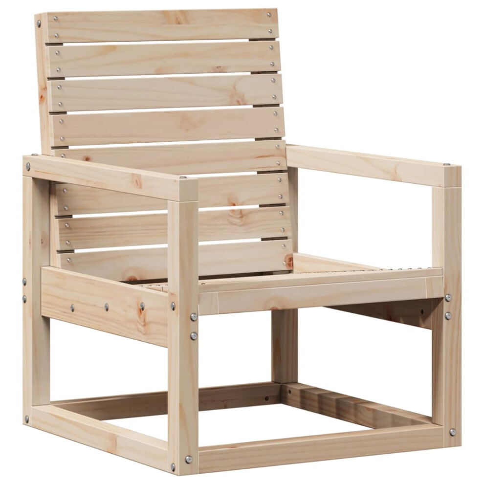 Vidaxl Garden Chair Outdoor Dining Chair Balcony Chair Seat Solid Wood Pine