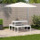 VidaXL vidaXL Picnic Table Outdoor Dining Table Garden Table White Solid Wood Pine 3