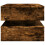 VidaXL vidaXL Coffee Table with LED Lights Hallway End Table Sofa Table Smoked Oak 8