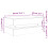 VidaXL vidaXL Coffee Table with LED Lights Hallway End Table Sofa Table Smoked Oak 4