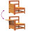 VidaXL vidaXL Garden Armrest Sofa with Side Table Couch Wax Brown Solid Wood Pine 7