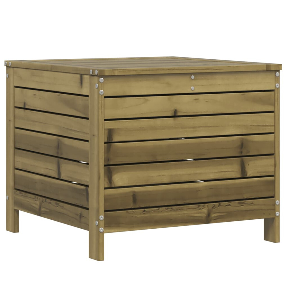 Vidaxl Garden Footstool Outdoor Ottoman Garden Footrest Impregnated Wood Pine