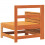 VidaXL vidaXL Garden Armrest Sofa with Side Table Couch Wax Brown Solid Wood Pine 6