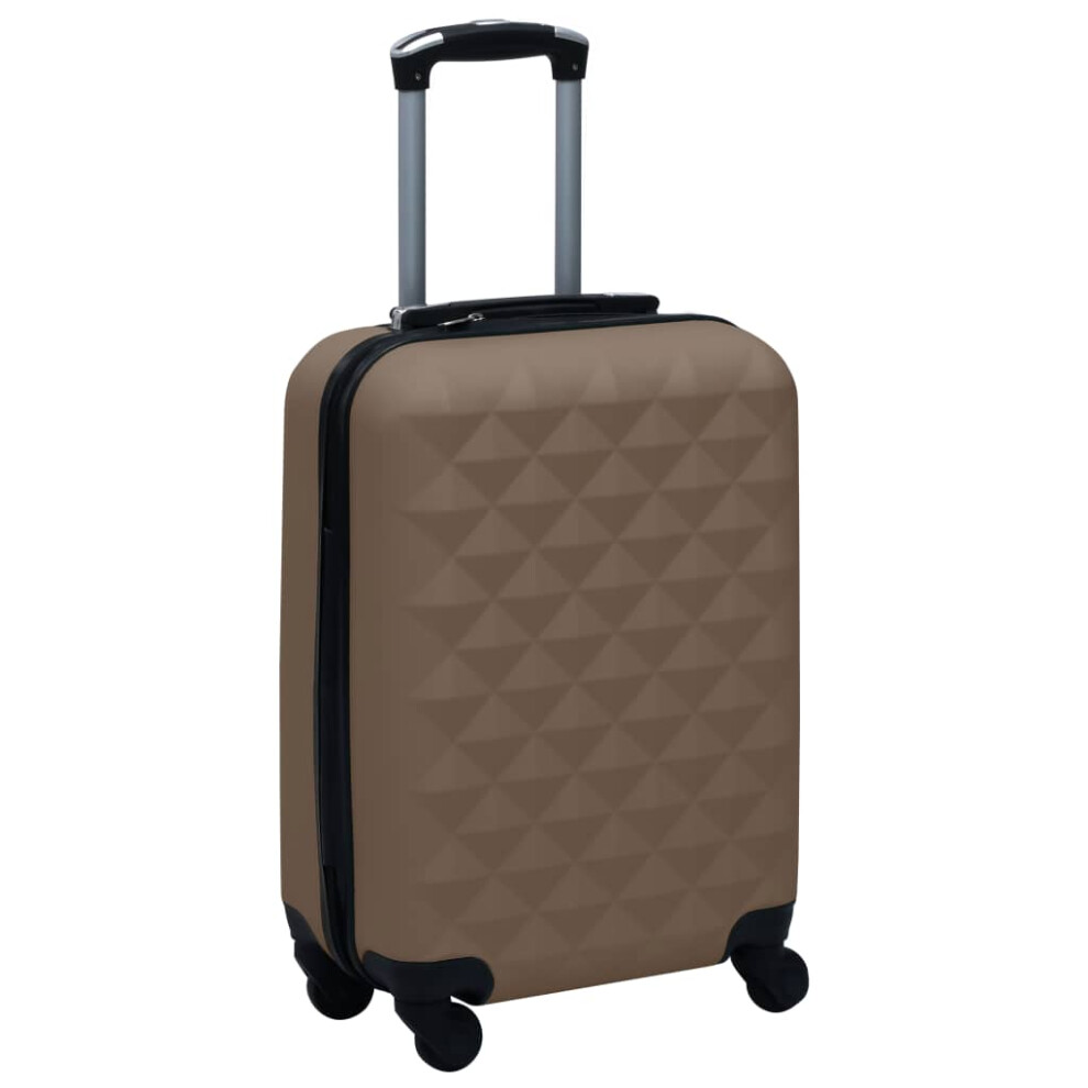 vidaXL Hardcase Trolley Hard Shell Suitcase Travel Case Luggage Brown ABS