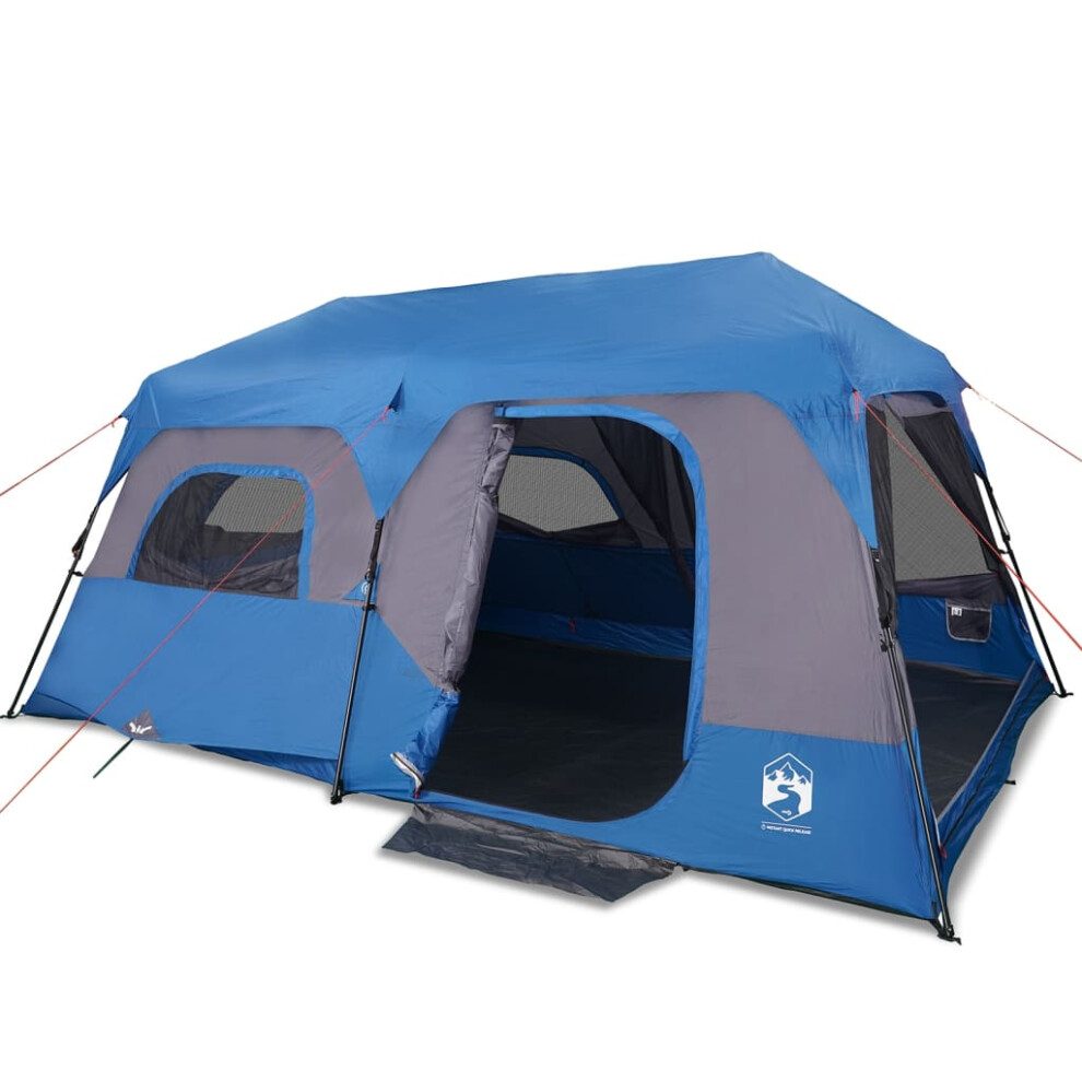 vidaXL Family Tent 9-Person Lightweight Tent Green Quick Release Waterproof