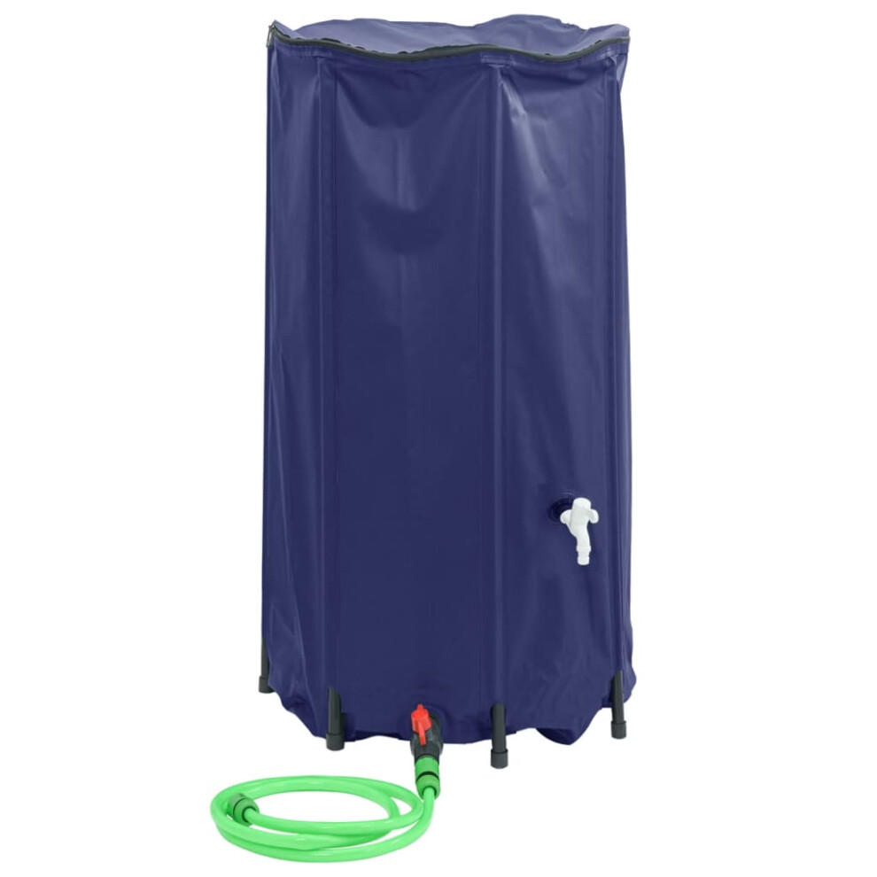 vidaXL Water Tank with Tap Foldable Water Container Water Storage 250 L PVC