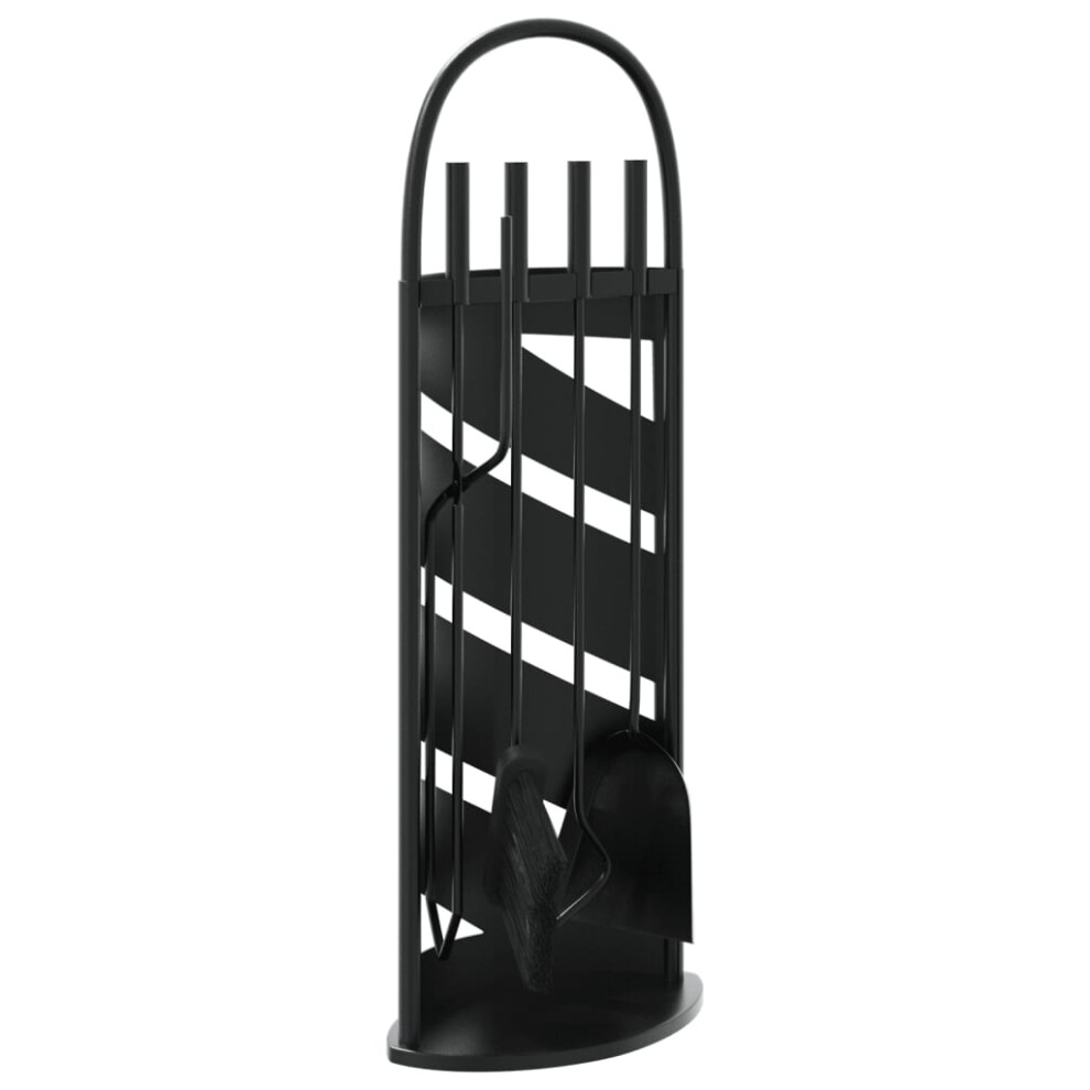 Vidaxl Fireplace Tool Set 5 Piece Fireplace Companion Set Fire Poker Set Steel