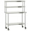 VidaXL vidaXL Kitchen Work Table with Overshelf Prep Catering Table Stainless Steel 1