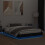 VidaXL vidaXL Bed Frame with LED Lights Bed Base Bedstead Black 150x200 cm King Size 5