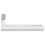 VidaXL vidaXL Bed Frame with Headboard White 150x200 cm King Size Engineered Wood 5