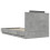 VidaXL vidaXL Bed Frame with Headboard Concrete Grey 90x190 cm Single Engineered Wood 6