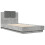 VidaXL vidaXL Bed Frame with Headboard Concrete Grey Small Single Engineered Wood 1