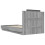VidaXL vidaXL Bed Frame with Headboard Grey Sonoma 90x190 cm Single Engineered Wood 6