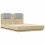 VidaXL vidaXL Bed Frame with Headboard and LED Lights Bed Sonoma Oak Small Double 3