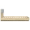 VidaXL vidaXL Bed Frame with Headboard and LED Lights Bed Sonoma Oak Small Double 7