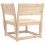 VidaXL vidaXL Garden Sofa Set 3 Piece Outdoor Sofa Set Corner Sofa Solid Wood Pine 5