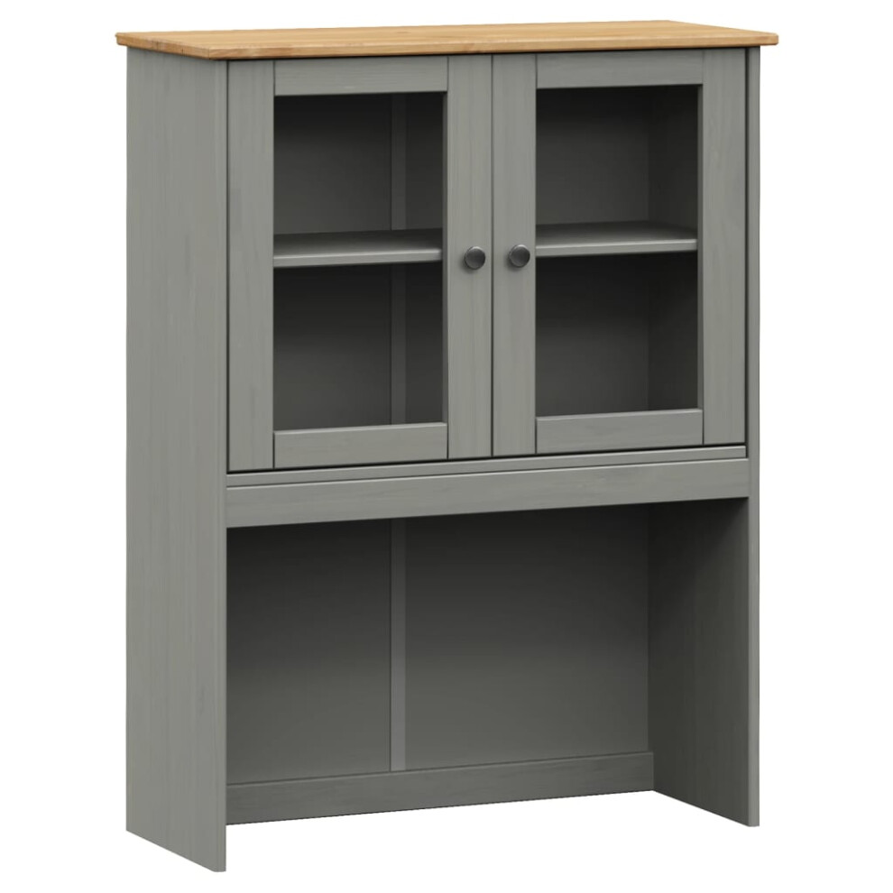 vidaXL Dresser Top Kitchen Shelf Top for Highboard VIGO Grey Solid Wood Pine